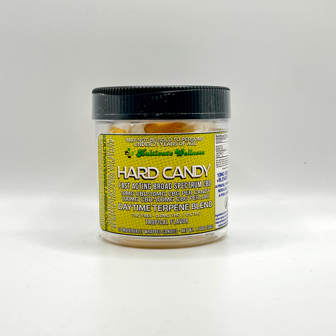 Kultivate Wellness CBD:CBG Terpene Infused Hard Candy