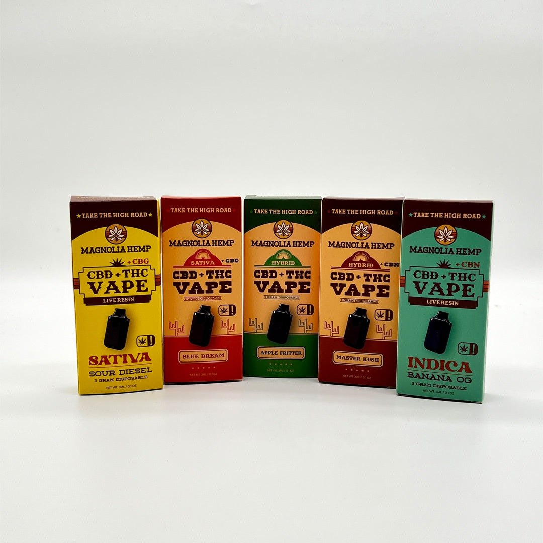 Magnolia Hemp 25:1 CBD:THC Disposable 3g Magnolia Hemp 25:1 CBD:THC Disposable 3g