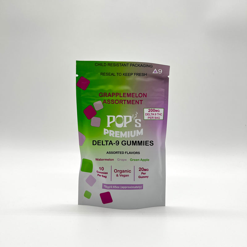 Pop's Premium Dee9 Gummies 20mg 10 Count Pop's Premium