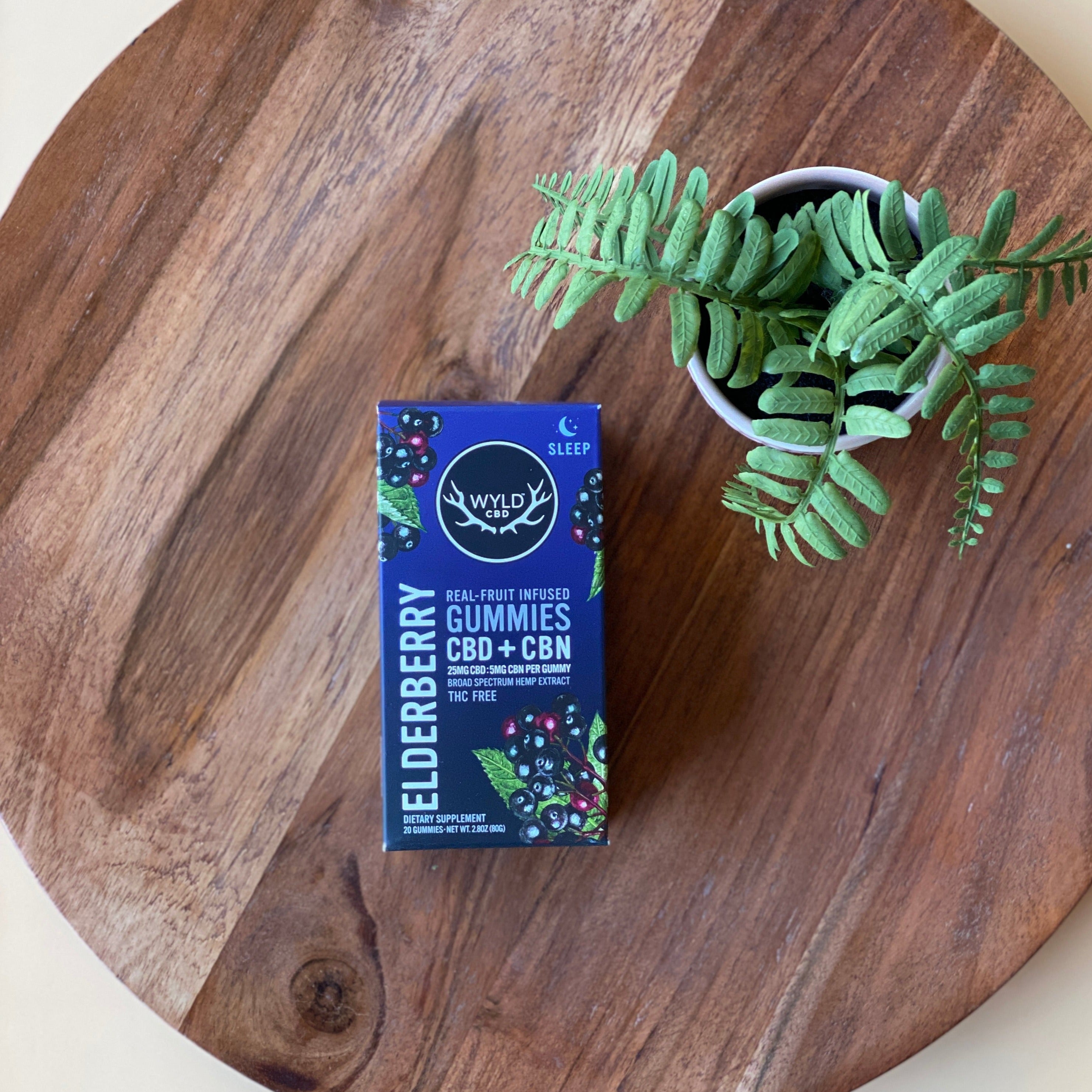 Wyld Elderberry CBD+CBN Sleep Gummies - Kultivate Wellness