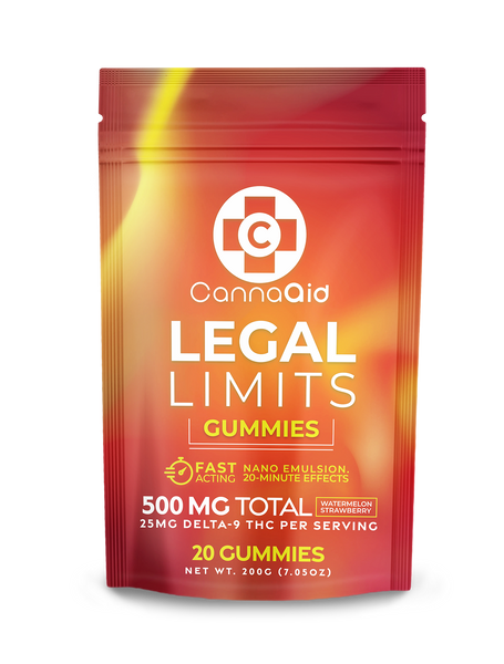 CannaAid Dee9 Legal Limits Gummies 25mg - Kultivate Wellness