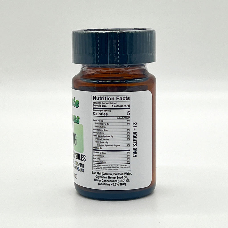 2100mg Full Spectrum CBD Gel Capsules 30 Count