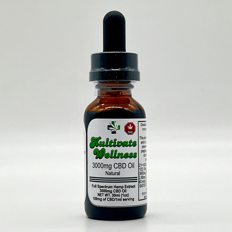 Kultivate Wellness 3000mg Full Spectrum CBD Oil