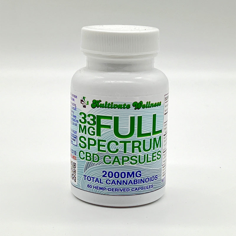 *NEW* 2000mg Full Spectrum CBD Capsules Kultivate Wellness