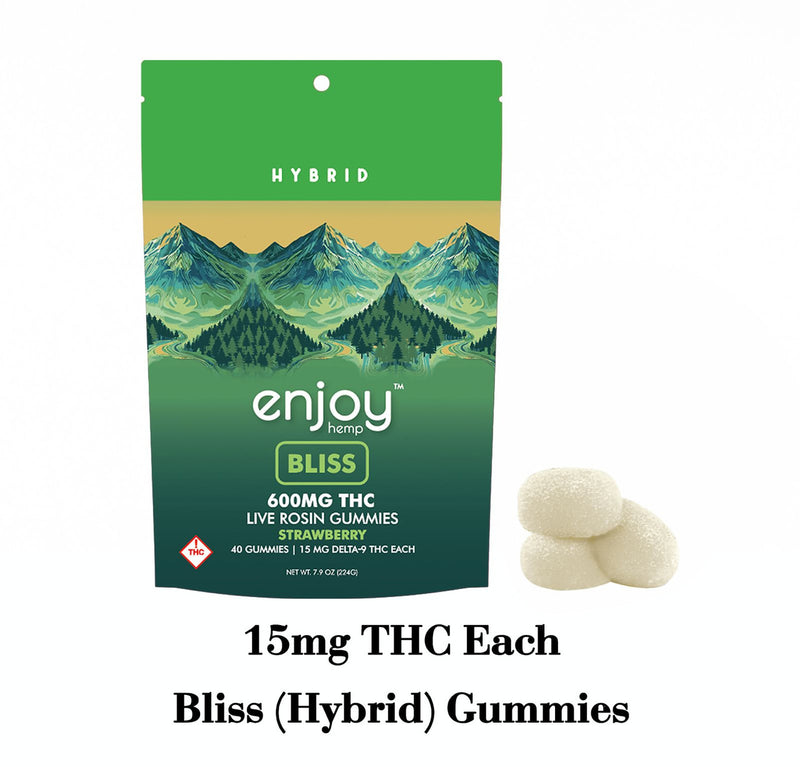 *NEW* Enjoy Hemp Live Rosin THC Gummies 15mg/40 Count