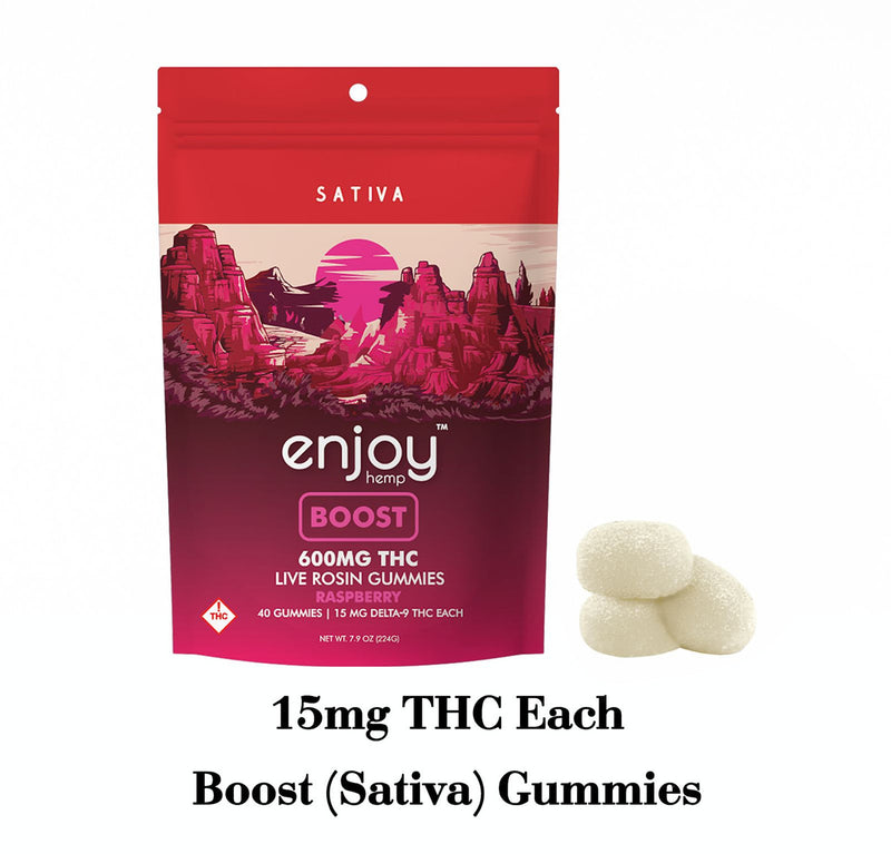 *NEW* Enjoy Hemp Live Rosin THC Gummies 15mg/40 Count
