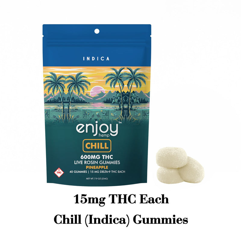 *NEW* Enjoy Hemp Live Rosin THC Gummies 15mg/40 Count