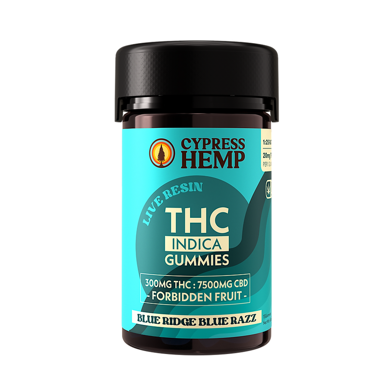 Cypress Hemp VA Legal 25:1 500mg:20mg CBD:THC Forbidden Fruit Blue Raz Cypress Hemp VA Legal 25:1 500mg:20mg CBD:THC Forbidden Fruit Blue Raz
