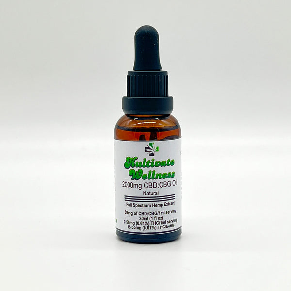 Kultivate Wellness 2000mg Full Spectrum CBG : CBD Oil