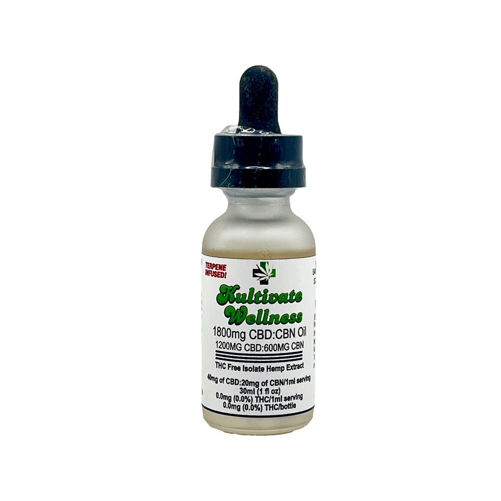 Kultivate Wellness Broad Spectrum CBN:CBD Terpene Infused Tincture 180