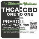 Kultivate Wellness 1:1 CBD:THCA Premium Hemp Flower Pre-Roll Kultivate Wellness