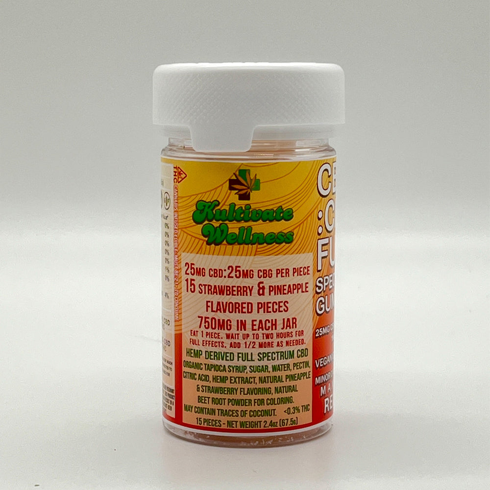 Kultivate Wellness CBD:CBG:THC Relief Gummies