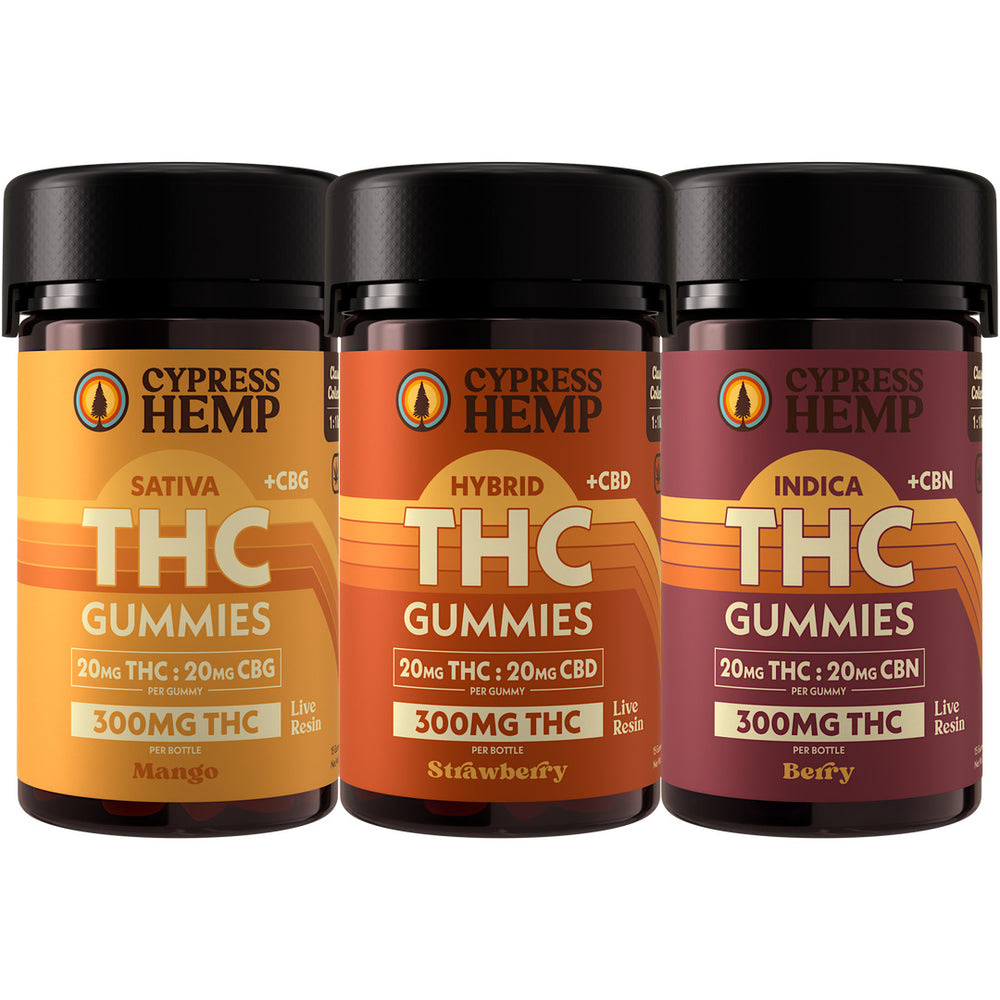 Cypress Hemp Live Resin Dee9 Gummies 300mg - Kultivate Wellness