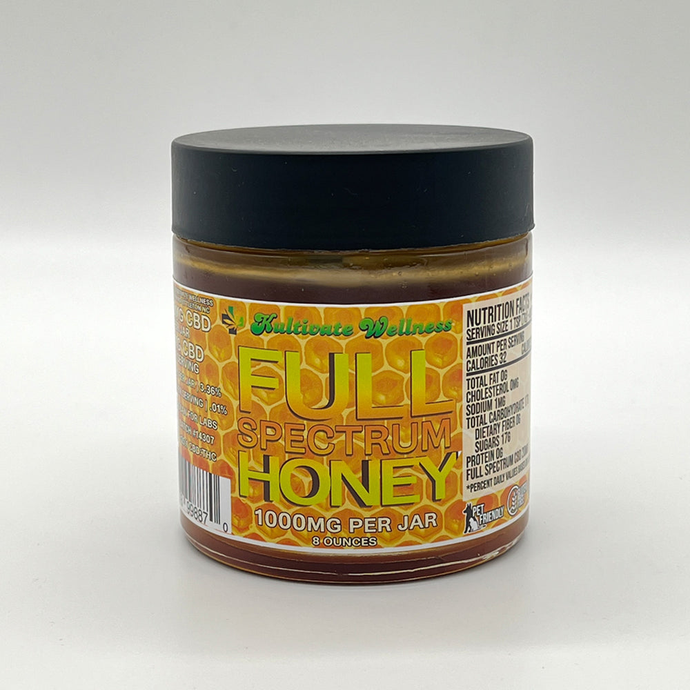 Kultivate Wellness Full Spectrum CBD Honey 1000mg