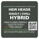 Kultivate Wellness Heir Heads Premium THCA Hemp Flower King Size Pre-Roll (Hybrid) Kultivate Wellness