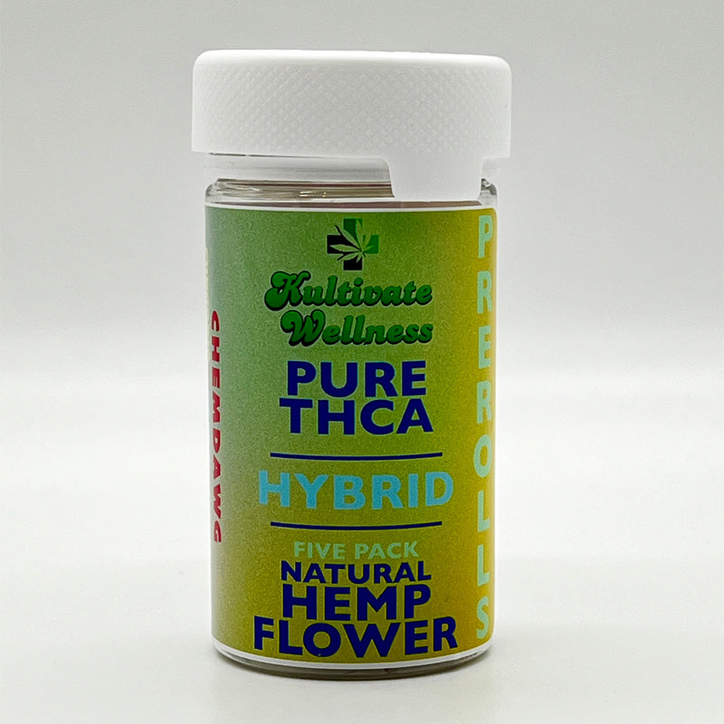 Kultivate Wellness 5 Pack Premium THCA Hemp Flower Pre-Rolls