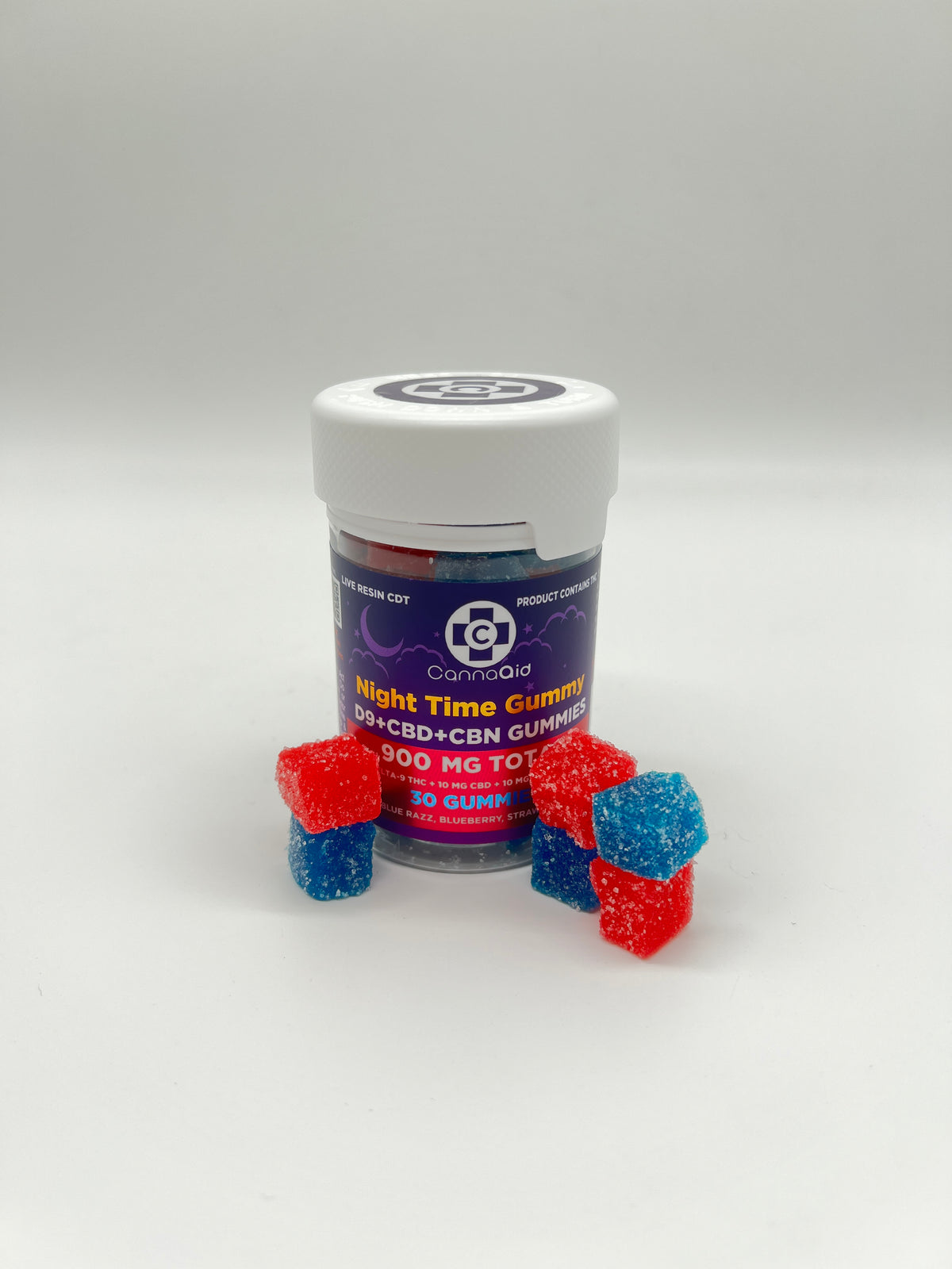CannaAid Night Time Dee9+CBN+CBD Gummies - Kultivate Wellness