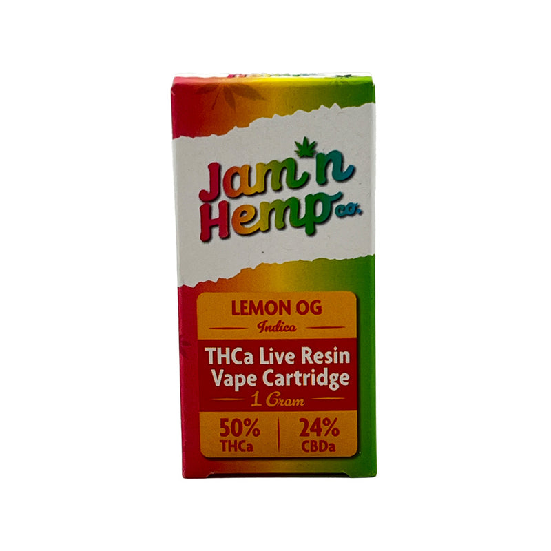 Jam'N Hemp Live Resin THCA Cartridge 1g Jam'N Hemp