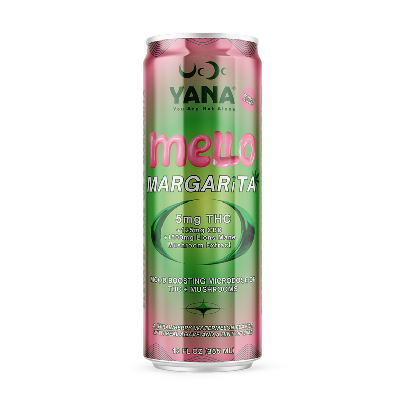 Yana Wellness Mellow Margarita THC Sparkling Water 5mg Kultivate Wellness