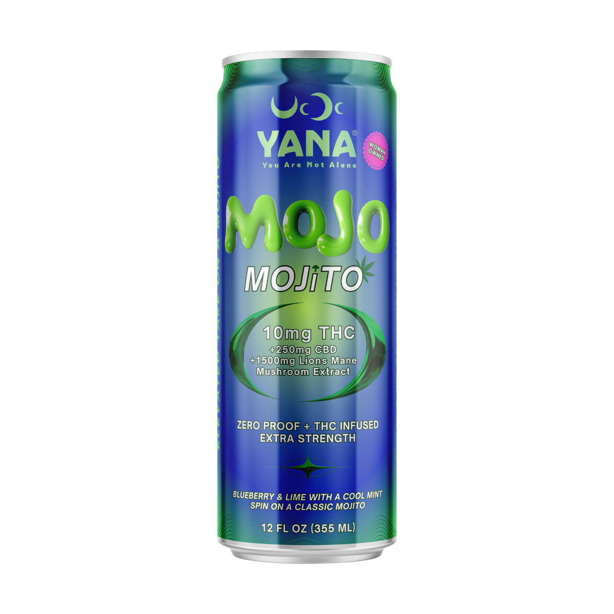 Yana Wellness Mojo Mojito THC Sparkling Water 10mg