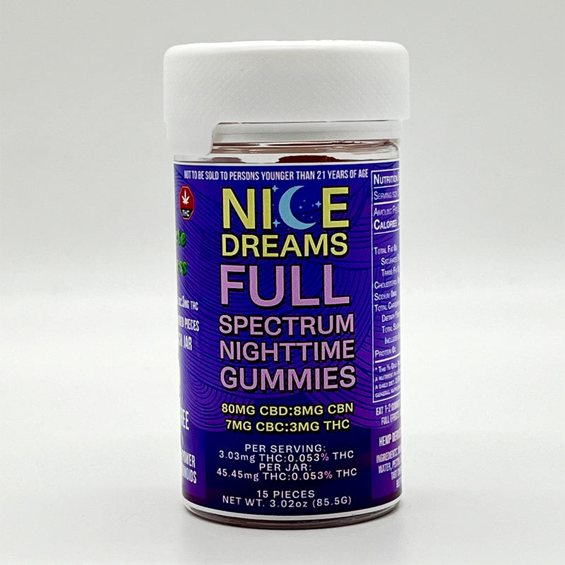*STRONGER* Kultivate Wellness Nice Dreams CBD:CBN:CBC:THC Sleep Gummies