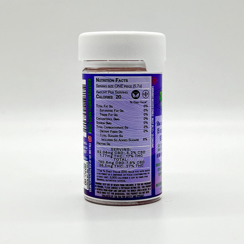 *NEW* Kultivate Wellness Nice Dreams CBD:CBN:CBC:THC Sleep Gummies