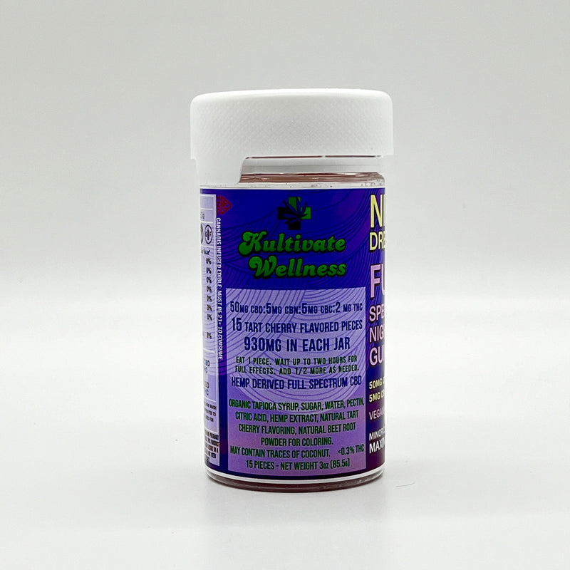 *NEW* Kultivate Wellness Nice Dreams CBD:CBN:CBC:THC Sleep Gummies