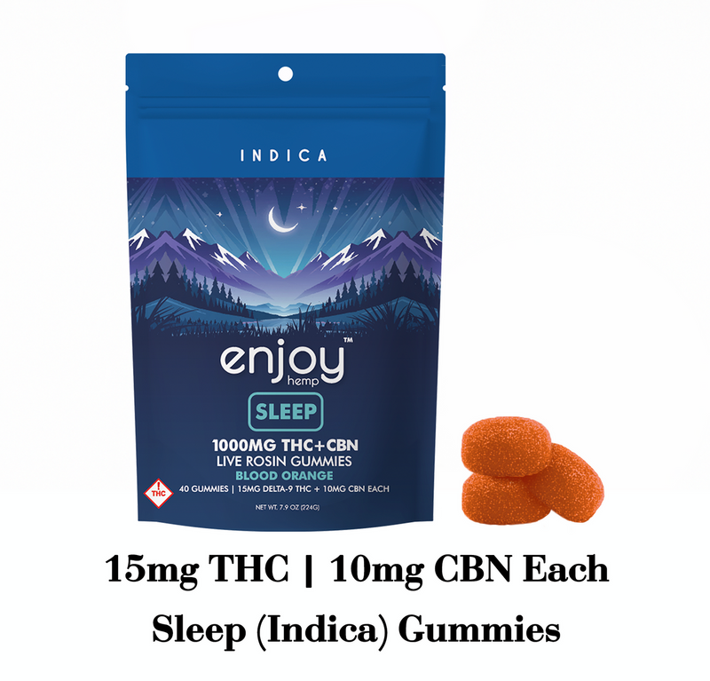 *NEW* Enjoy Hemp Live Rosin THC Gummies 15mg/40 Count