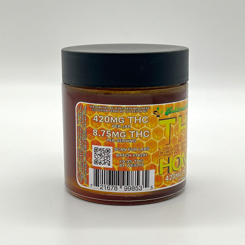 KW High-Potency THC Honey 420mg Kultivate Wellness