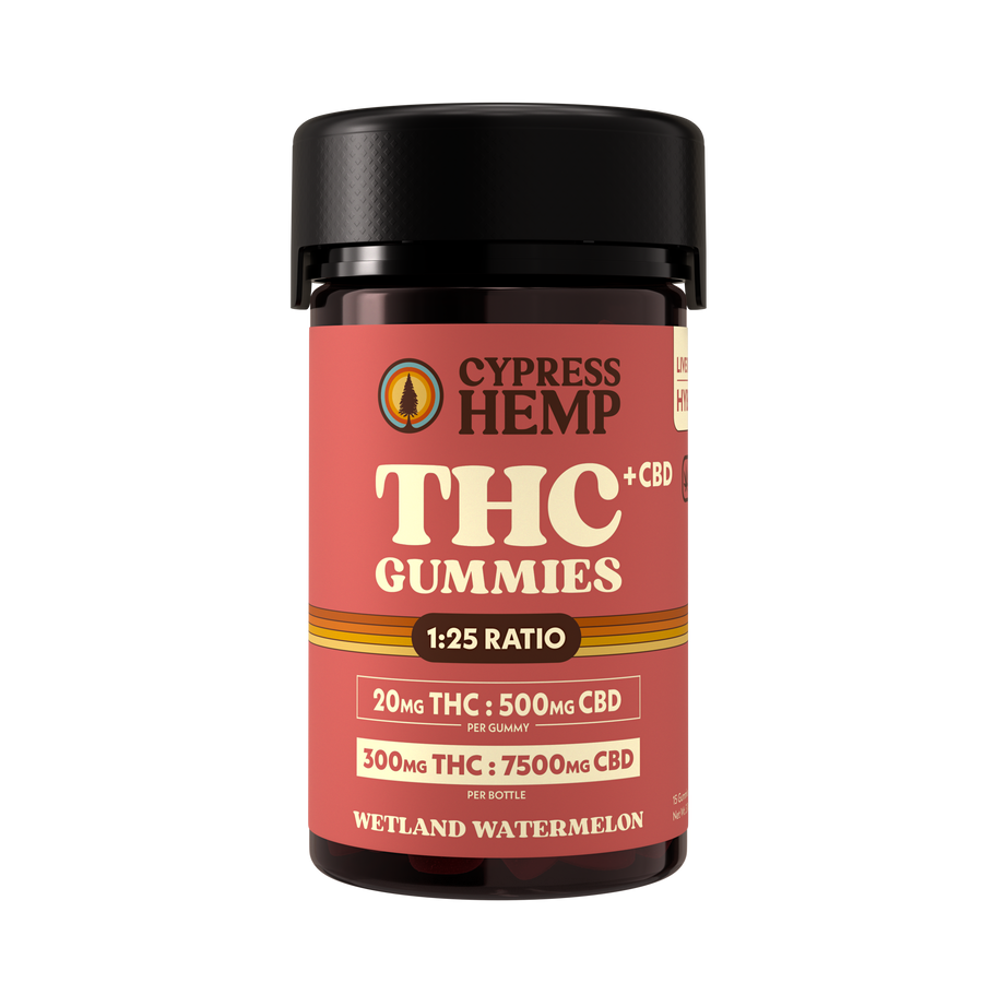Cypress Hemp VA Legal 25:1 500mg:20mg CBD:THC Blue Dream Wetland Water