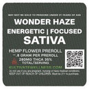 Kultivate Wellness Wonder Haze Premium THCA Hemp Flower Pre-Roll (Sativa) Kultivate Wellness