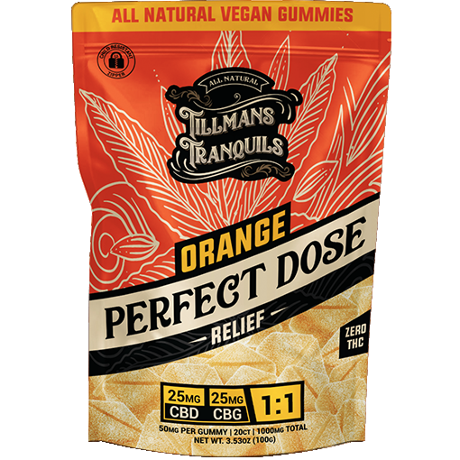 Tillmans Tranquils CBD:CBG Relief Gummies 1000mg Tillmans Tranquils