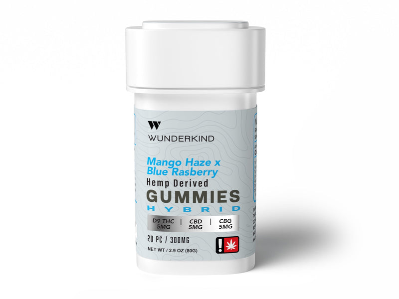 Wunderkind 25:1 CBD:THC:CBG Mango Haze Hybrid Gummies 135mg Wunderkind