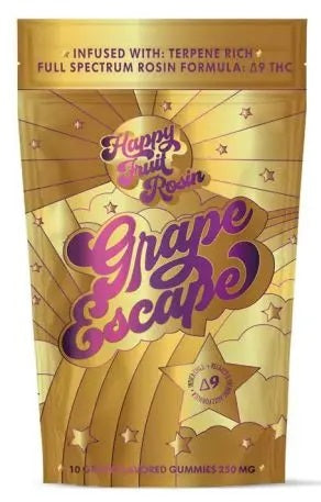 Happy Fruit Grape Escape Live Rosin Gummies