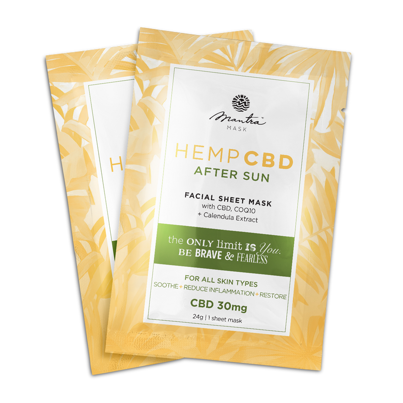 Mantra Mask Broad Spectrum CBD Sheet Masks 30mg Mantra