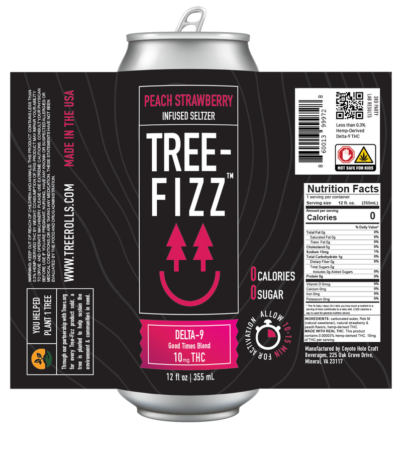 ドリンクツリー Tree-Fizz THC Infused Seltzer 10mg