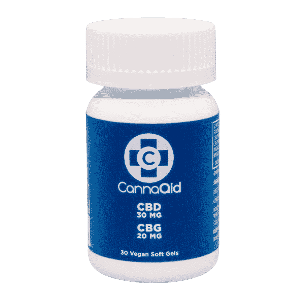 CannaAid CBD+CBG Vegan Soft Gels Cannaaid