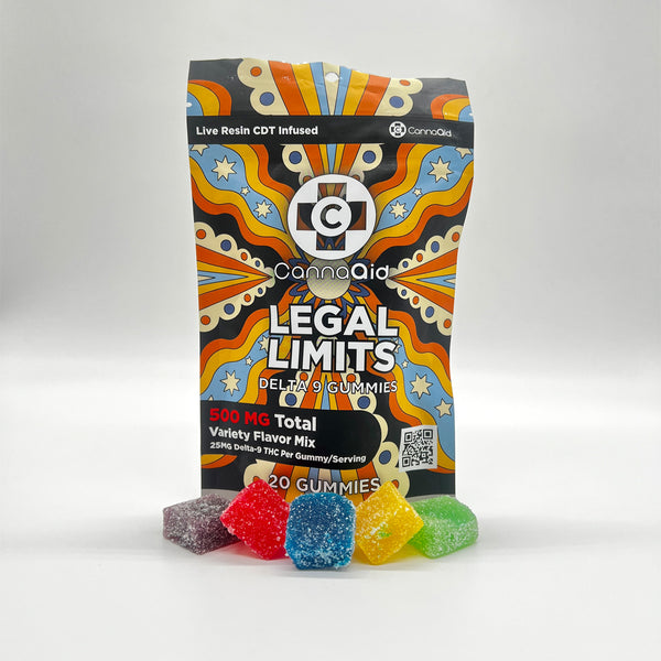 CB9原料 5g CannaAid Dee9 Legal Limits Gummies 25mg - Kultivate Wellness