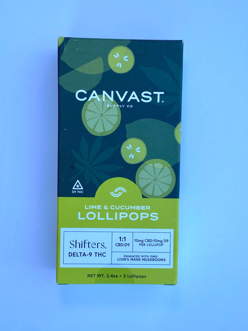 Canvast CBD:Dee9 Lollipops 3pk 20mg Canvast Supply Co