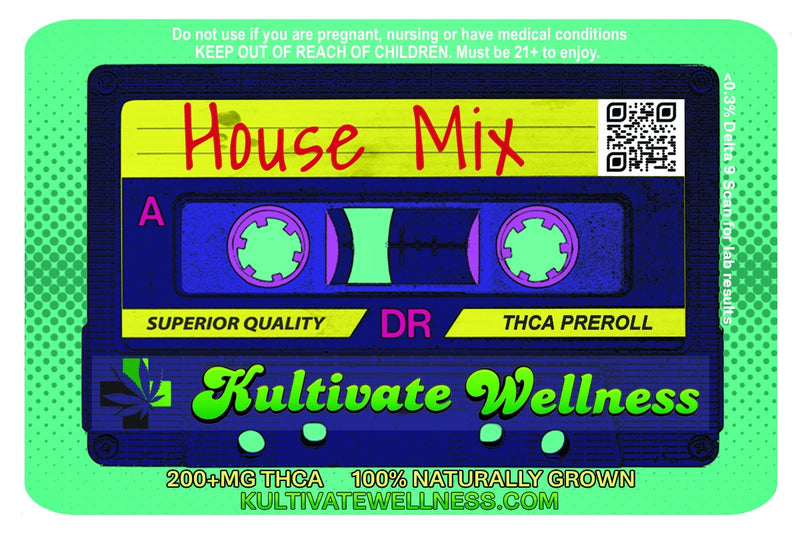 Kultivate Wellness House Mix Premium THCA Hemp Flower Pre-Roll