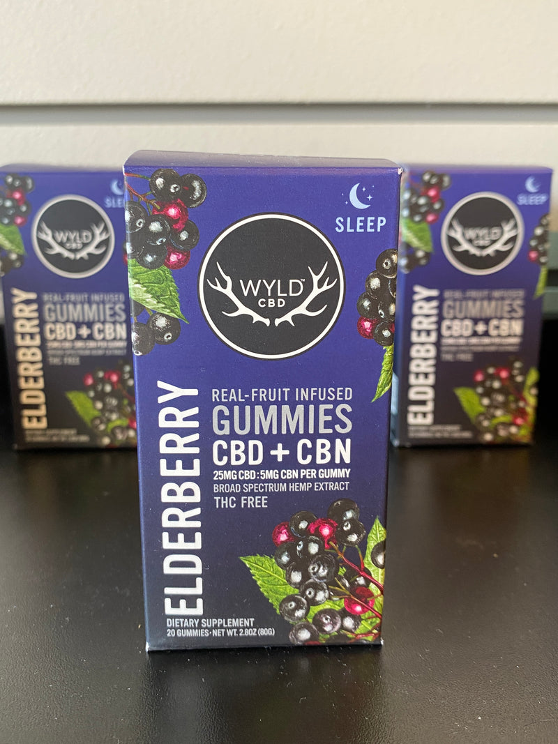 Wyld Elderberry CBD+CBN Sleep Gummies Wyld
