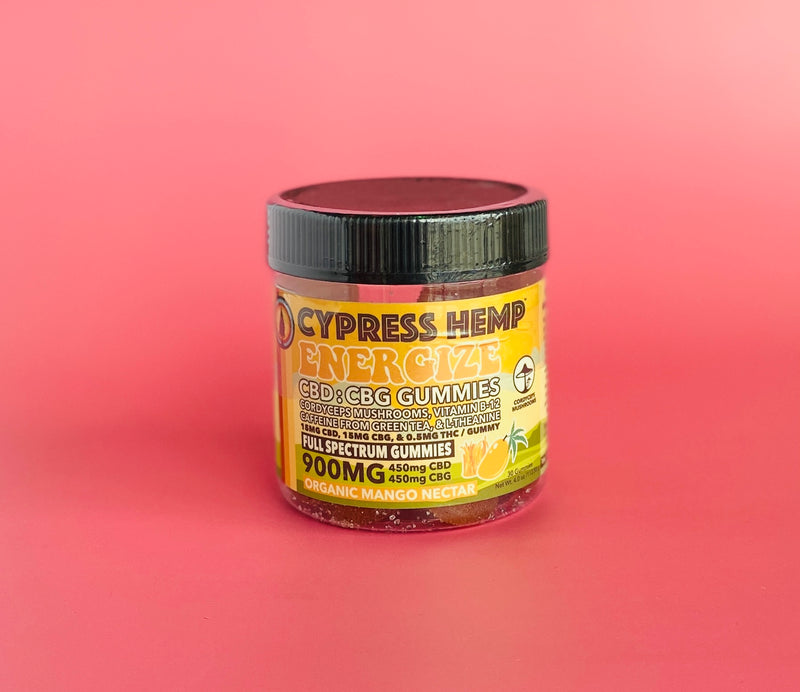 Cypress Hemp Energize CBD:CBG:Cordyceps Gummies 900mg Cypress Hemp
