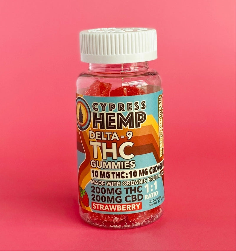 Cypress Hemp Dee9 1:1 THC:CBD Gummies 200mg Cypress Hemp
