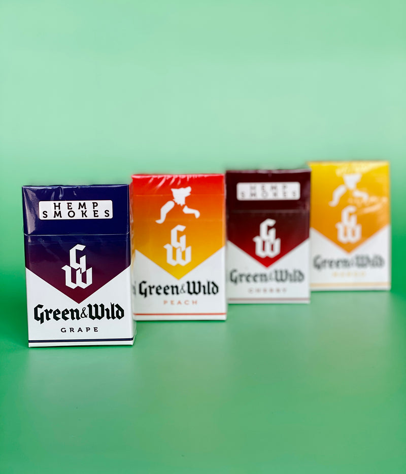 Green & Wild Flavored Hemp Smokes 20 Pack Green & Wild