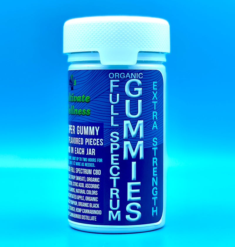 Extra Strength Organic Full Spectrum Gummies 60mg Kultivate Wellness