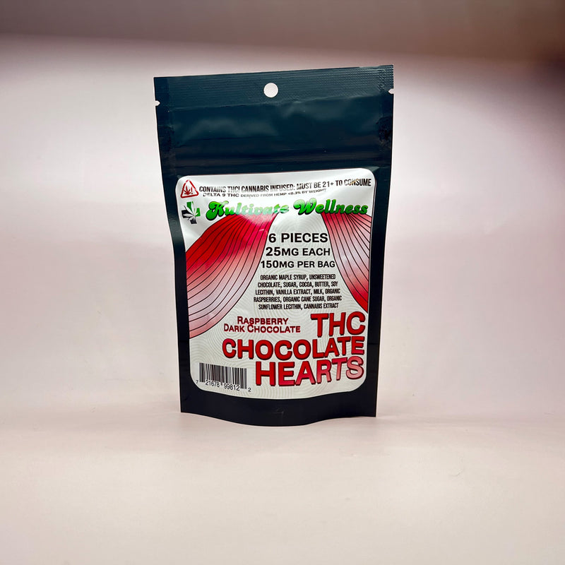 Kultivate Wellness Dee9 Chocolate Hearts 150mg 6pk Kultivate Wellness