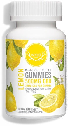 Wyld Broad Spectrum Lemon Gummies 25mg Wyld