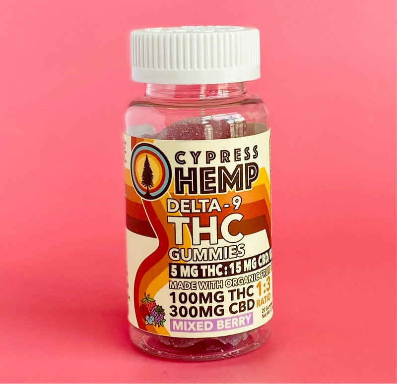 Cypress Hemp Dee9 1:3 THC:CBD Gummies 100mg Cypress Hemp